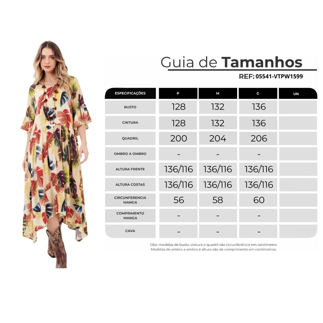 Yacamim Women's Beige Monstera Print Midi Dress D11