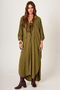 Yacamim Moss Green Long Shirt M10