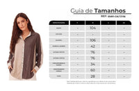 Camisa Ampla Listrada Bege E Marrom Yacamim A6