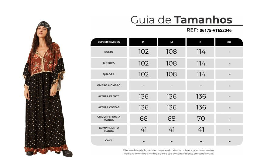 Vestido Longo Com Babados Preto E Marrom Patchwork Yacamim E7