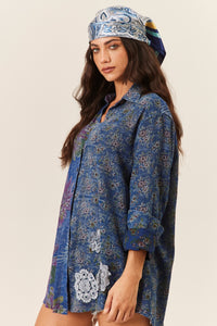 Camisa Ampla Azul Escuro Tiradentes Yacamim R9