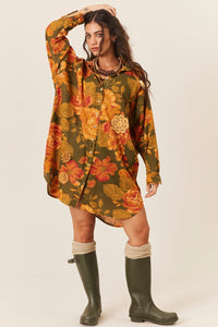 Yacamim P3 Ouro Preto Printed Oversized Tunic