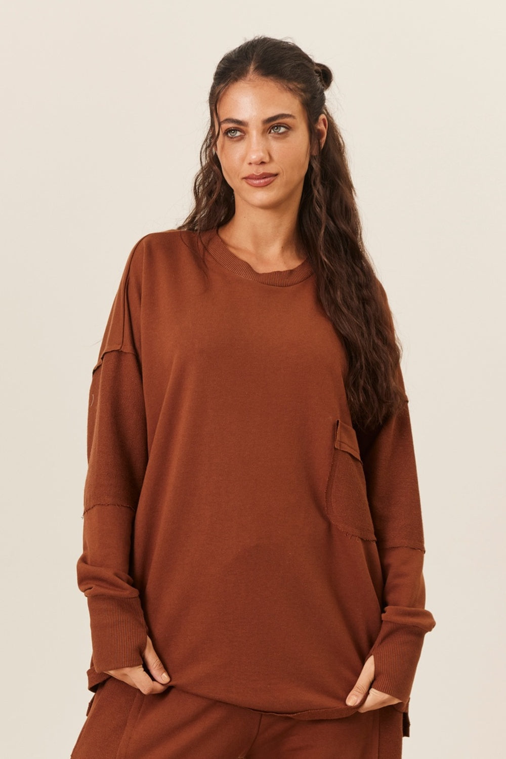 Yacamim Brown Sweatshirt A3