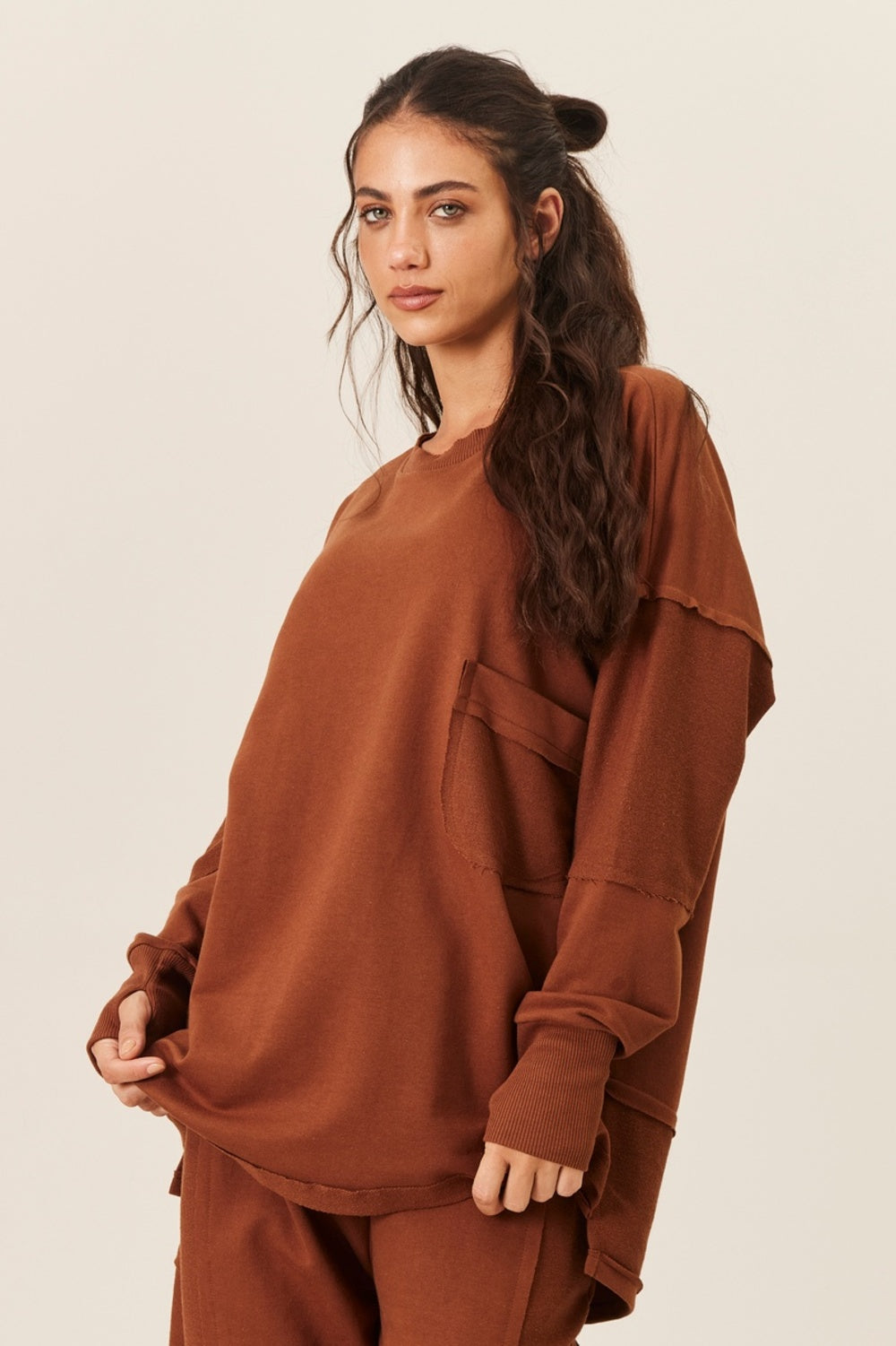 Yacamim Brown Sweatshirt A3