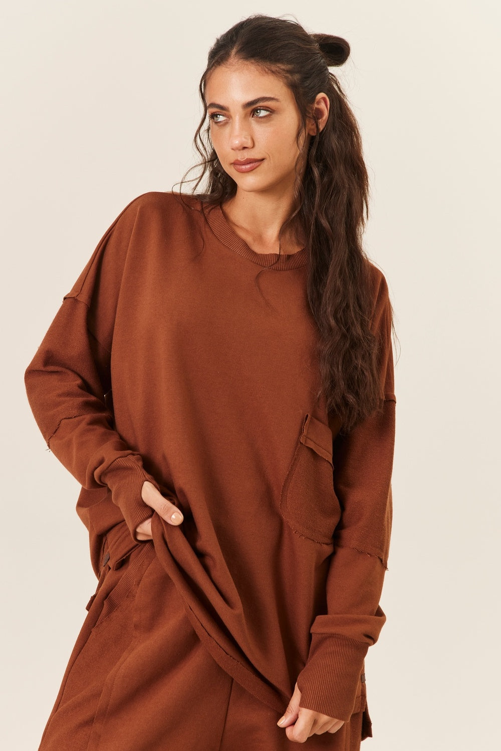 Yacamim Brown Sweatshirt A3