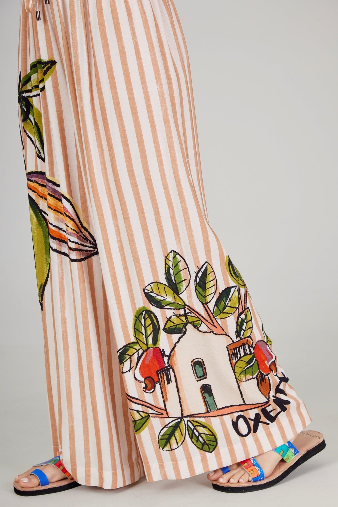 Cacao Palazzo Pants Bahêa Collection Yacamim Q9