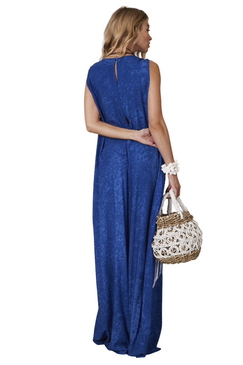 Blue Harem Tank Jumpsuit "Pira Omomba'e Yacamim" Collection Q1