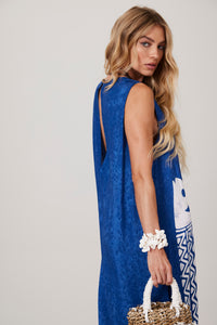 Blue Harem Tank Jumpsuit "Pira Omomba'e Yacamim" Collection Q1