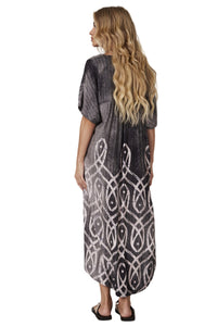 Dark Grey Midi Dress "Pira Omomba'e Yacamim" Collection