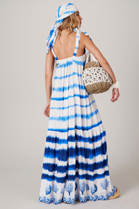 Long Blue Dress Pira Omomba'e Yacamim K5 Collection