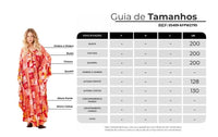 Long Orange Kaftan Geometric Patchwork Print Yacamim J8