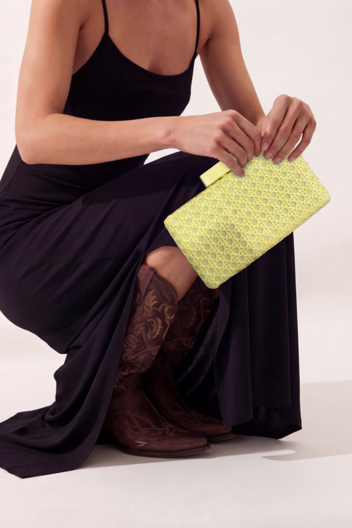 Beige Yacamim Clutch Handbag #149